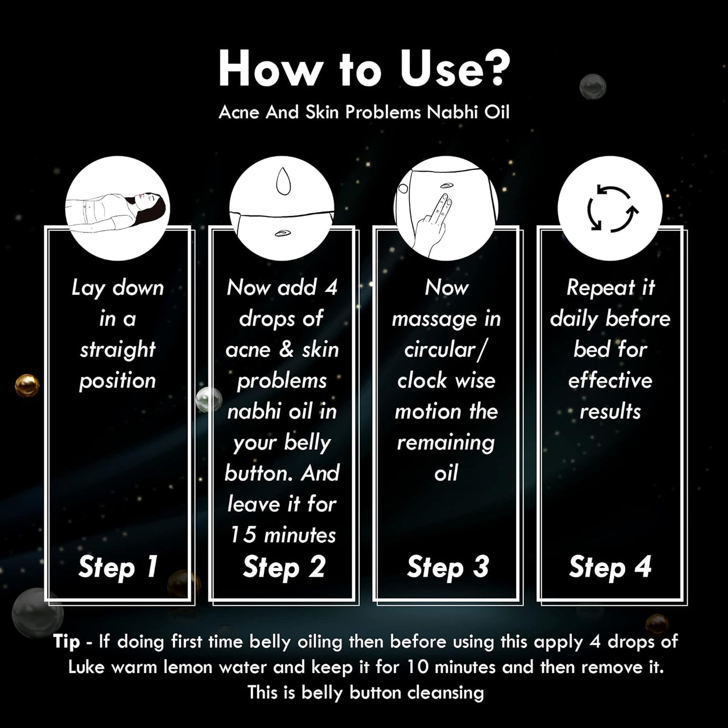 Nabhi chikitsa Belly Button Oil For Acne and Skin Problems - 30 ML