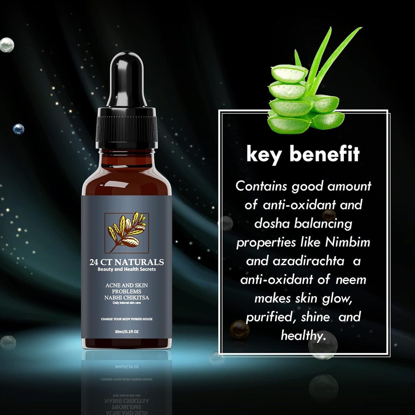 Nabhi chikitsa Belly Button Oil For Acne and Skin Problems - 30 ML