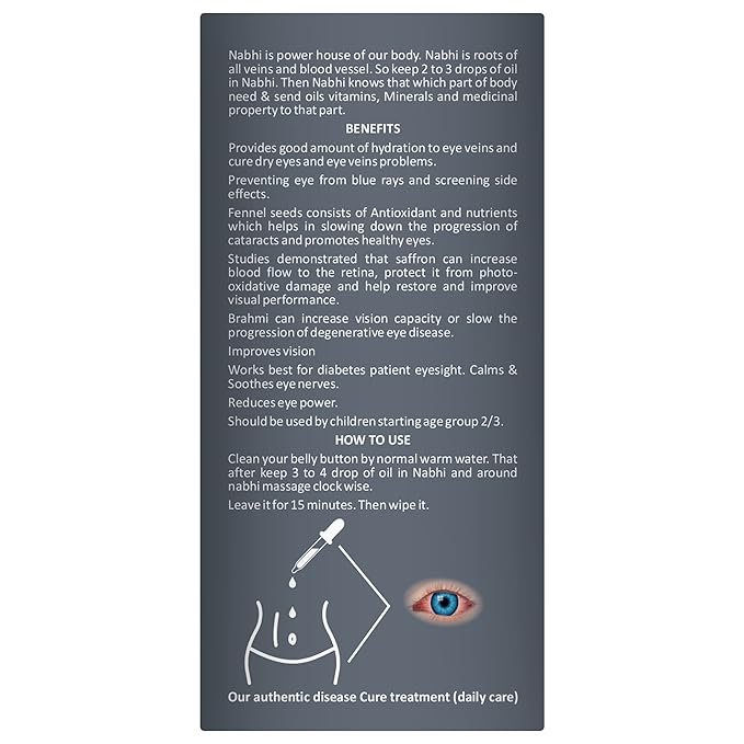 Nabhi Chikitsa Vision Plus Belly Button Oil - 30 ML