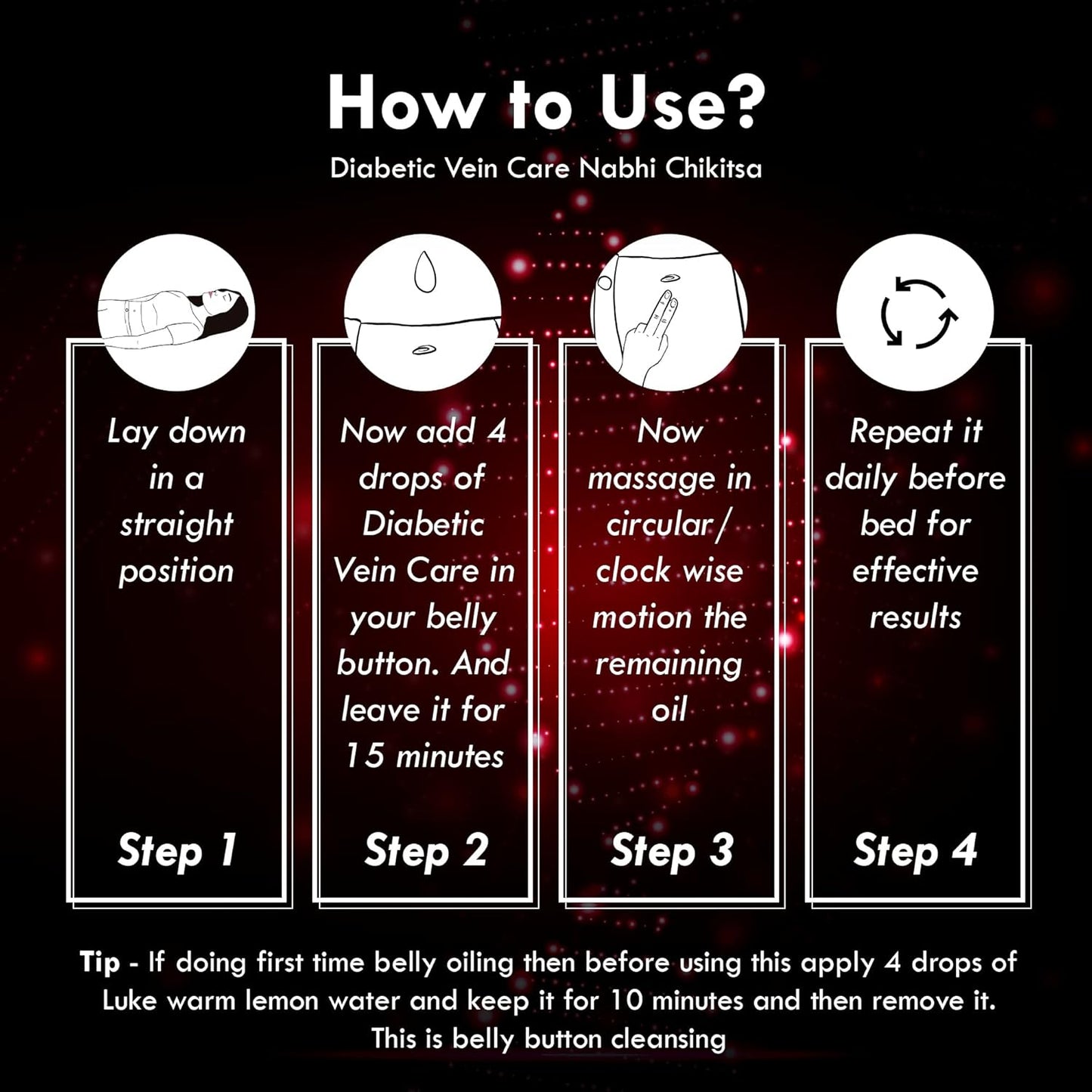 Nabhi Chikitsa Diabetics Vein Care Belly Button Oil - 30 ML