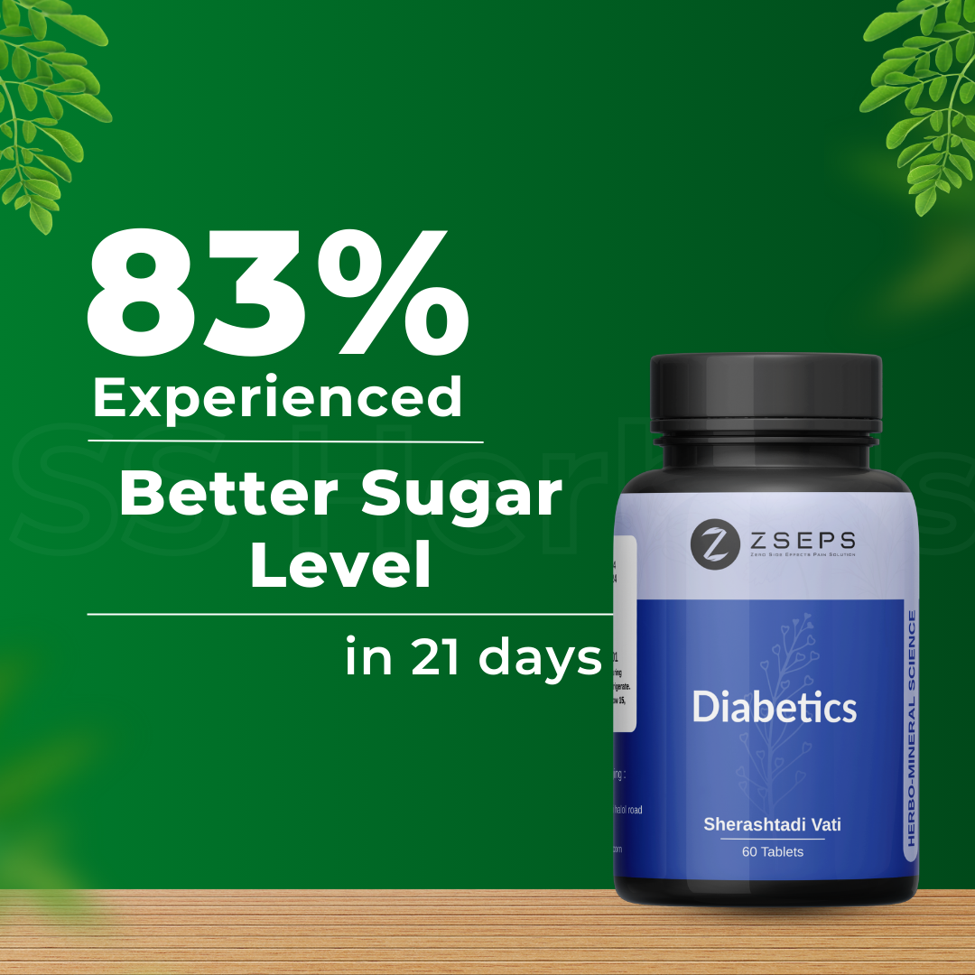 ZSEPS Diabetic Care | Controls Blood Sugar | 100% Natural | 60 Capsule