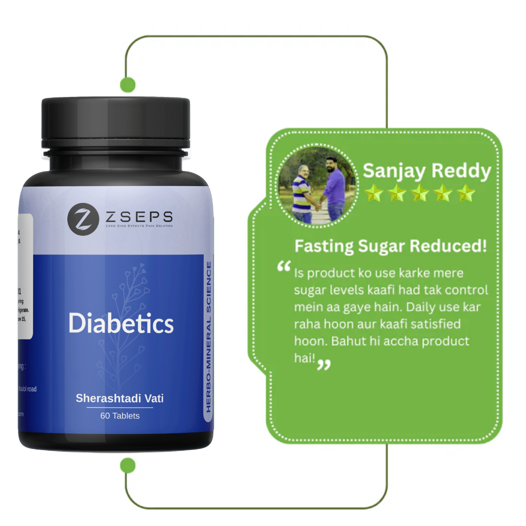ZSEPS Diabetic Care | Controls Blood Sugar | 100% Natural | 60 Capsule